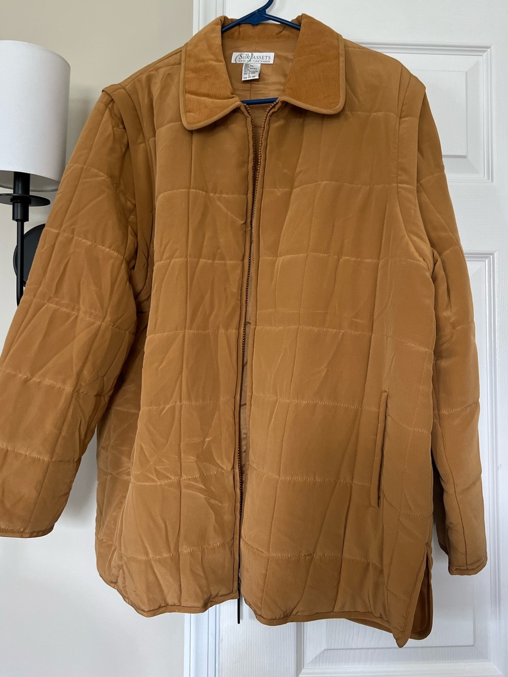 Silk ASSETS DIANE VON FURSTENBERG Quilted Jacket Large